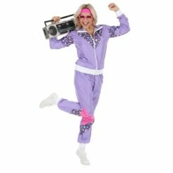 Trainingspak Paars -FeestFabriek Verkoop 00201 2