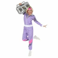 Trainingspak Paars -FeestFabriek Verkoop 00201 4