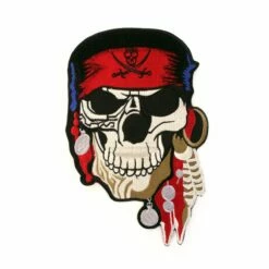 Strijkapplicatie Doodshoofd (21 X 13,5 Cm)