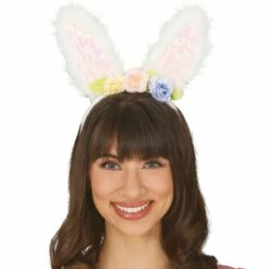 Diadeem Konijnenoren Bloemen