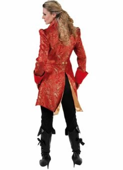 Markiezin Jas Brokaat Div. Kleuren -FeestFabriek Verkoop 215158 rood 1