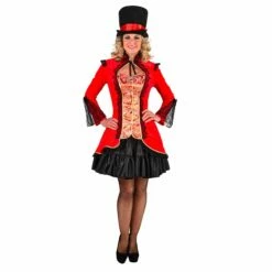 Damesjas Burlesque Rood -FeestFabriek Verkoop 219135 rood
