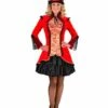 Damesjas Burlesque Rood