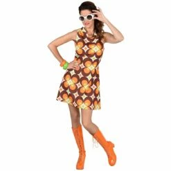 Sixties Jurkje Oranje/Bruin