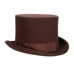 Hoge Hoed Wolvilt Bruin