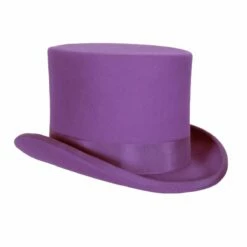 Hoge Hoed Wolvilt Paars