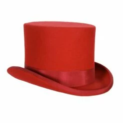 Hoge Hoed Wolvilt Rood