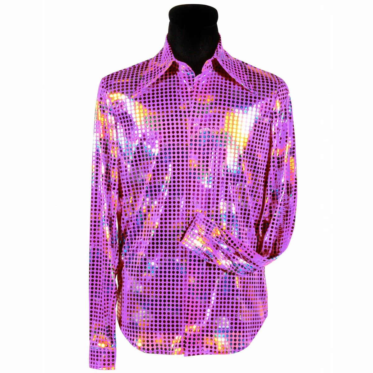Disco Blouse Heren Paars 1 Disco Blouse Heren Paars