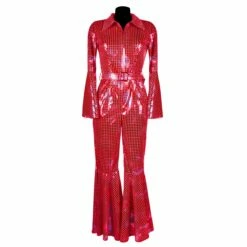 Disco Catsuit Rood