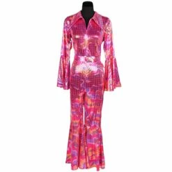 Disco Catsuit Roze