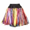Petticoat Satin Zwart-Multicolor
