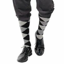 Lange Geruite Sokken Jaren 20