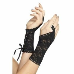 Zwarte Handschoenen Kant