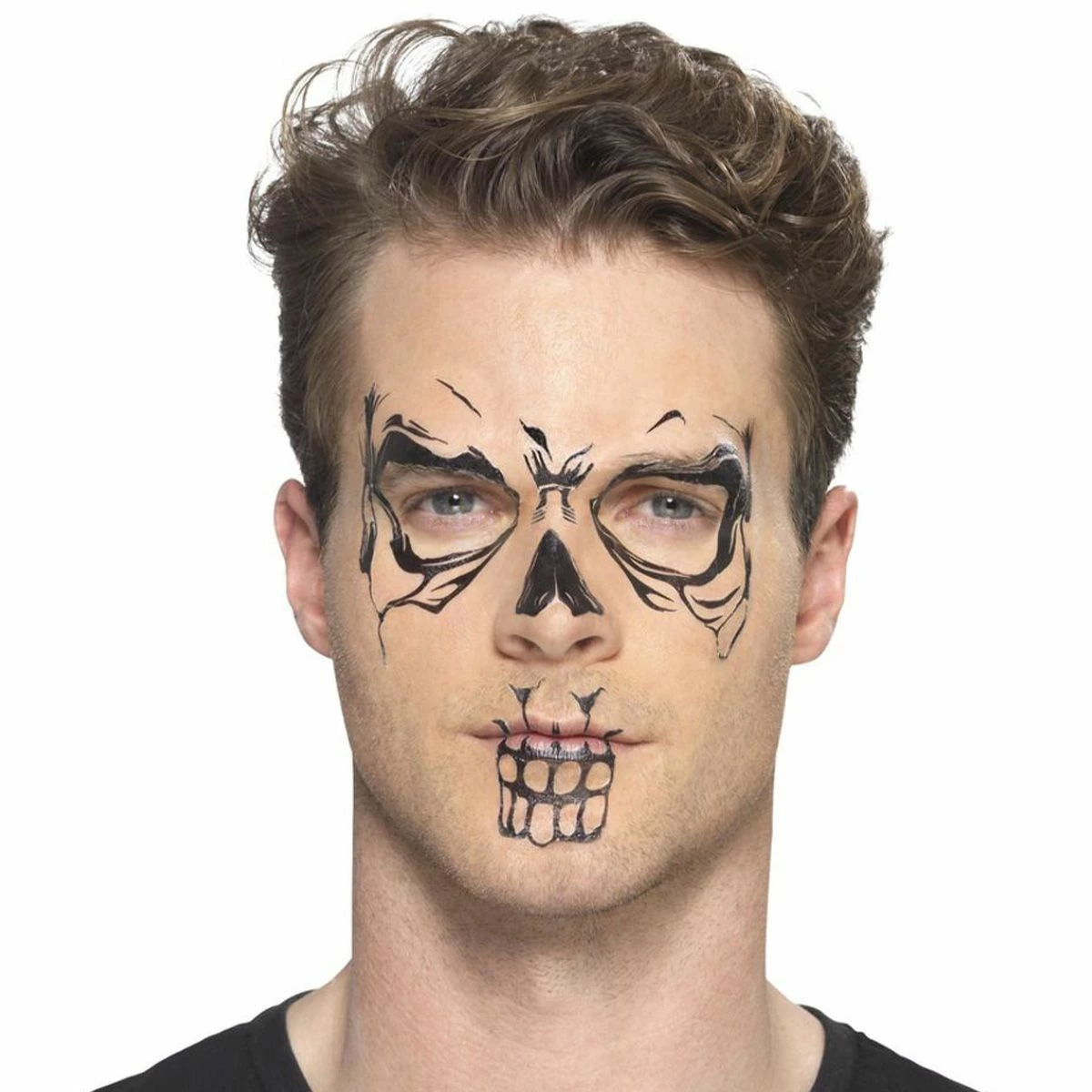 Face Tattoo Skull 4 Face Tattoo Skull - Afbeelding 4