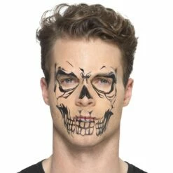 Face Tattoo Skull 11 Face Tattoo Skull -FeestFabriek Verkoop 46774 gr5