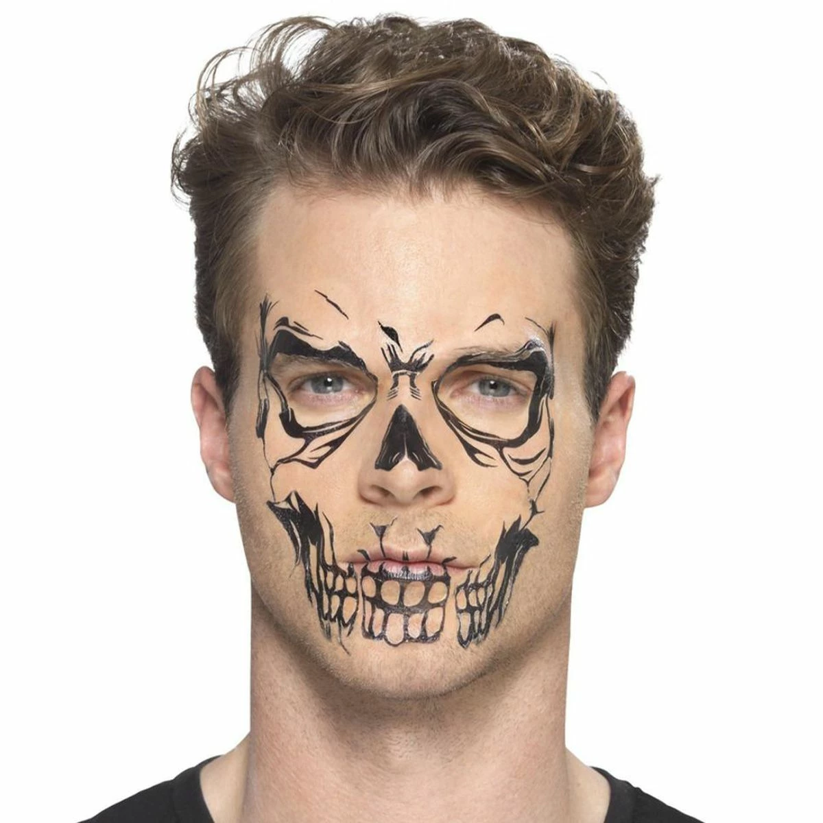 Face Tattoo Skull 5 Face Tattoo Skull - Afbeelding 5