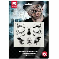 Face Tattoo Skull 13 Face Tattoo Skull -FeestFabriek Verkoop 46774 gr7