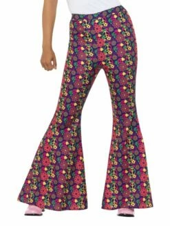 Hippie 60's Psychedelic Flared Broek