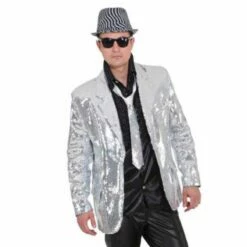 Pailletten Jasje Zilver