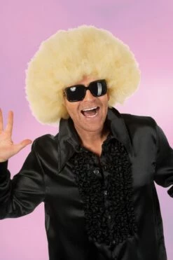 Pruik Super Afro (div. Kleuren) -FeestFabriek Verkoop 8200 01 1