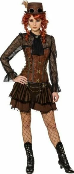 Steampunk Country Rok -FeestFabriek Verkoop 9888 9884 9781 2