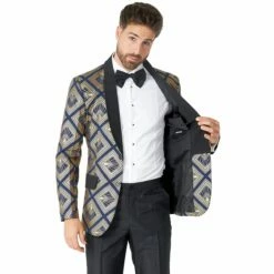 Herenkostuum Suitmeister Art Deco Deep Navy -FeestFabriek Verkoop artdeco 4 gr