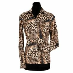 Blouse Tijger/Panter Goud Dames
