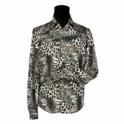 Blouse Tijger/Panter Zilver Heren
