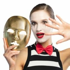 Masker Mime Goud