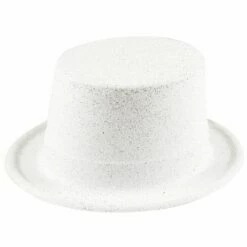 Glitter Hoed Wit
