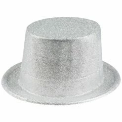 Glitter Hoed Zilver