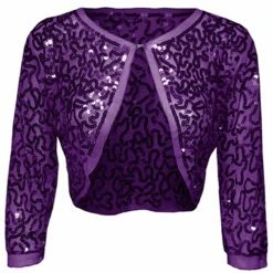 Bolero Paillet Paars