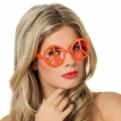 Bril Peace Oranje