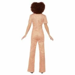 Hippie 70's Jumpsuit -FeestFabriek Verkoop broekpak oranje 3 gr