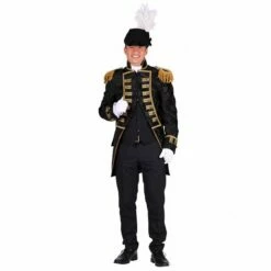 Brokaat Herenjas Zwart-zwart