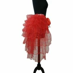 Burlesque Rokje Met Glitters Rood