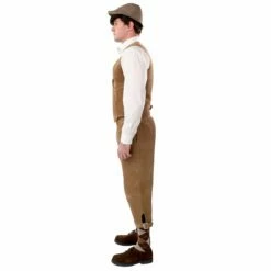 Corduroy Vest Bruin -FeestFabriek Verkoop corduroy vest 3 gr