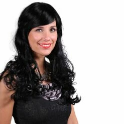 Pruik Luxe Shirley Zwart