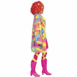 Fluffy Regenboog Bontjas -FeestFabriek Verkoop esp 508585 4