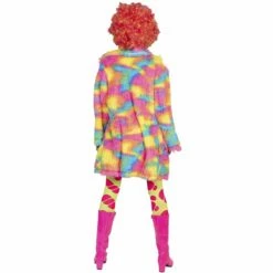 Fluffy Regenboog Bontjas -FeestFabriek Verkoop esp 508585 5