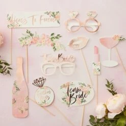 Photo Booth Accessoires Floral Marriage