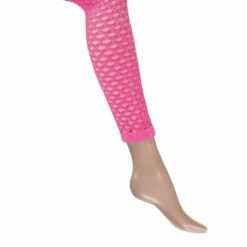Gaten Legging Neon Roze