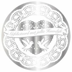 Muurdeco Huwelijk Ø47cm