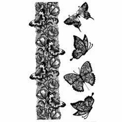 Tattoo Choker & Vlinders