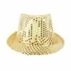 Paillettenhoedje Goud