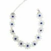 Ketting Bloemetjes Blauw