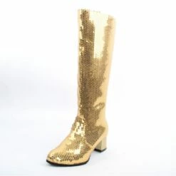 Laarzen Dames Paillet Goud