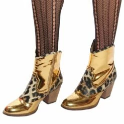 Laarsjes Gold Panter -FeestFabriek Verkoop laasrje goud gr