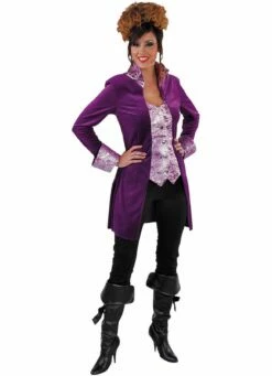 Markiezin Jas Dames Fluweel Paars