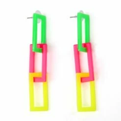 Neon Oorbellen Schakel